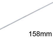 legatoria Appendino calendari. 158mm BIANCO dritto, spessore 2mm, lunghezza 158mm leg1347