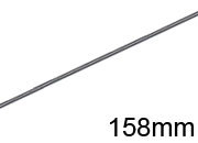 legatoria Appendino calendari. 158mm ARGENTO dritto, spessore 2mm, lunghezza 158mm.