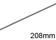 legatoria Appendino calendari. 208mm ARGENTO dritto, spessore 2mm, lunghezza 208mm leg1352