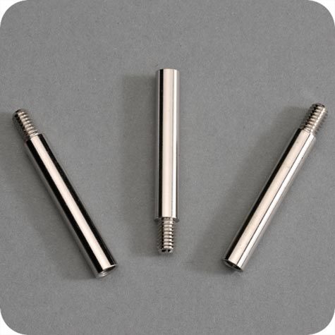 legatoria Prolunghe nichelate viti sepolte 30mm Lunghezza 30 mm, diametro esterno 5mm, filettatura maschio e femmina 4ma.