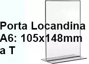 legatoria PortaLocandinaPlexiglass, DaTavoloBifacciale, A6verticale, 105x148mm leg1367.
