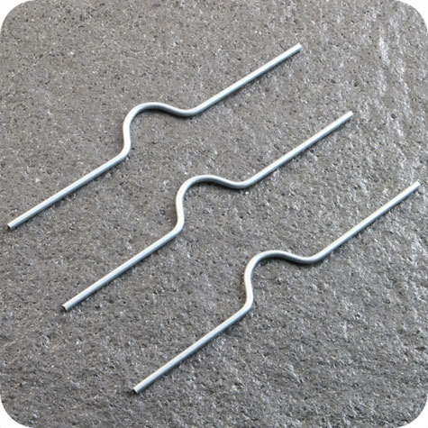 legatoria Appendino calendari, 102mm, ARGENTO con mezzaluna NORMALE (alta 10mm), lunghezza 100mm, spessore 2mm.