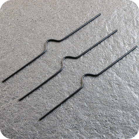 legatoria Appendino calendari, 150mm, NERO con mezzaluna NORMALE (alta 10mm), lunghezza 150mm, spessore 2mm.