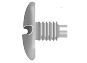 legatoria Teste per viti sepolte nichelate testa diametro 10mm, filettatura vite 7,5mm LEG1401