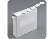 legatoria Appendi cartello autoadesivo, carta 17x28mm BIANCO, a doppio strato, il lacciuolo  incorporato tra i due lembi di carta, per appendere oggetti fino a 0,5 Kg leg146