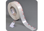 legatoria Bollini autoadesivi chiudibusta diametro 28mm TRASPARENTE, adesivo REMOVIBILE su 1 lato, fornito in rotoli, con strap rosso per aiutare la rimozione leg154