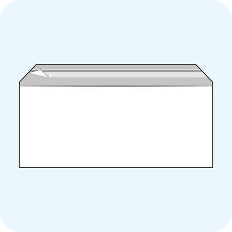 legatoria Sacchetto con chiusura autoadesiva, 235x125mm TRASPARENTE, in polipropilene da 100 micron, con patella da 30mm e banda autoadesiva di chiusura sul lato lungo, adatta anche per mailing.