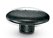 legatoria Testa rivetto, NICHELATA,  diametro 11mm Testa rivetto doppia testa diametro 11mm, bombata.