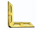 legatoria Angolino metallico ottone antico 22mm per lato, protegge copertine spesse fino a 3,5mm smm203