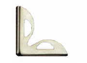 legatoria Angolino metallico verde 15mm per lato, protegge copertine spesse fino a 3mm smm279