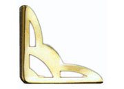 legatoria Angolino metallico ottone antico 35mm per lato, protegge copertine spesse fino a 5,5mm smm239