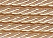 legatoria Cordone a 3 capi ritorto, spessore 7mm Champagne, tinta unita, Cordoncino ideale per abbellimenti in campo sartoriale e il confezionamento di bomboniere, men, libretti matrimonio. Prodotto italiano, MADE IN ITALY.