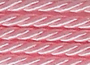 legatoria Cordone a 3 capi ritorto, spessore 4mm Rosa bon bon, tinta unita, Cordoncino ideale per abbellimenti in campo sartoriale e il confezionamento di bomboniere, men, libretti matrimonio. Prodotto italiano, MADE IN ITALY.