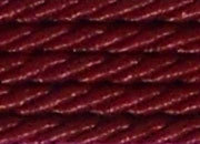 legatoria Cordone a 3 capi ritorto, spessore 6mm Granata, tinta unita, Cordoncino ideale per abbellimenti in campo sartoriale e il confezionamento di bomboniere, men, libretti matrimonio. Prodotto italiano, MADE IN ITALY.