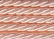 legatoria Cordone a 3 capi ritorto, spessore 10mm Pesca, tinta unita, Cordoncino ideale per abbellimenti in campo sartoriale e il confezionamento di bomboniere, men, libretti matrimonio. Prodotto italiano, MADE IN ITALY.