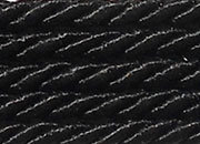 legatoria Cordone a 3 capi ritorto, spessore 7mm Nero, tinta unita, Cordoncino ideale per abbellimenti in campo sartoriale e il confezionamento di bomboniere, men, libretti matrimonio. Prodotto italiano, MADE IN ITALY.