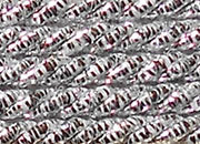 legatoria Cordone a 3 capi ritorto, spessore 5mm Argento, tinta unita, Cordoncino ideale per abbellimenti in campo sartoriale e il confezionamento di bomboniere, men, libretti matrimonio. Prodotto italiano, MADE IN ITALY.