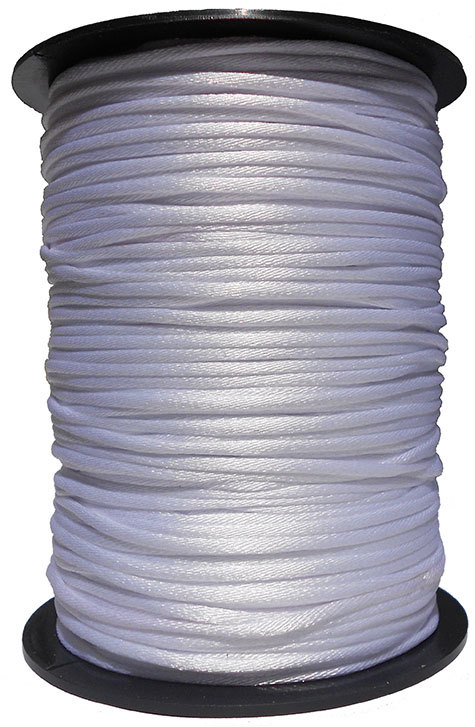 legatoria Cordoncino coda di topo, spessore 2,5mm Bianco ottico, tinta unita. Prodotto italiano, MADE IN ITALY.