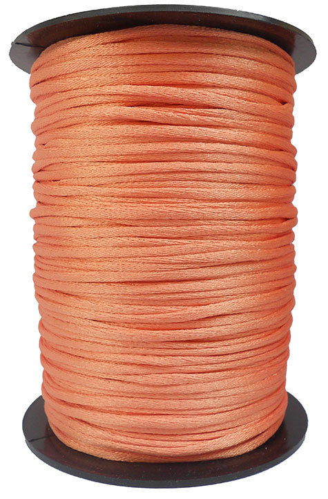 legatoria Cordoncino coda di topo, spessore 2,5mm Albicocca, tinta unita. Prodotto italiano, MADE IN ITALY.