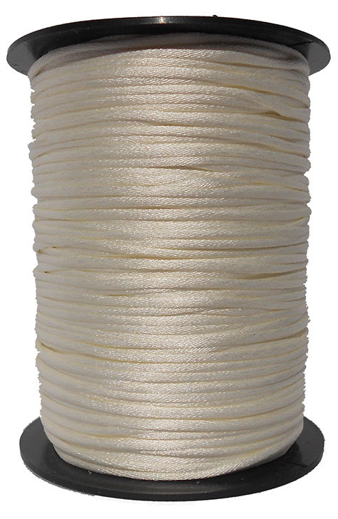 legatoria Cordoncino coda di topo, spessore 2,5mm Bianco latte, tinta unita. Prodotto italiano, MADE IN ITALY.