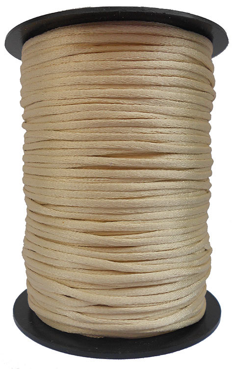 legatoria Cordoncino coda di topo, spessore 2,5mm Avorio, tinta unita. Prodotto italiano, MADE IN ITALY.