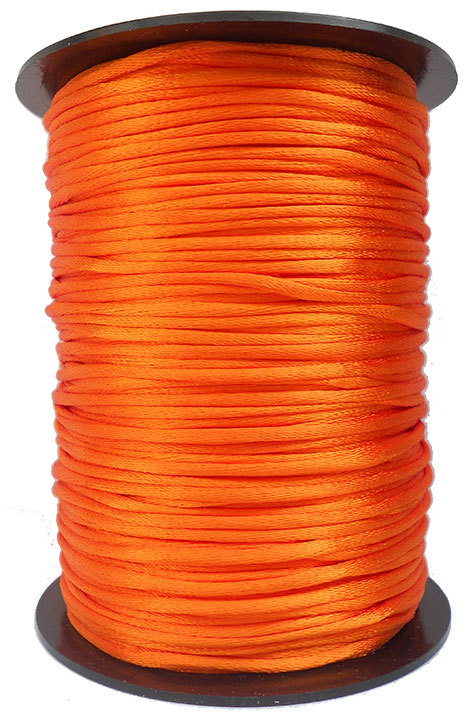 legatoria Cordoncino coda di topo, spessore 2,5mm Arancio, tinta unita. Prodotto italiano, MADE IN ITALY.