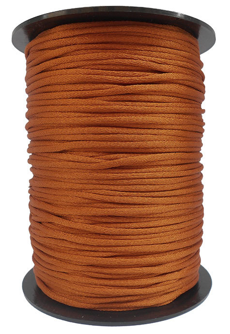 legatoria Cordoncino coda di topo, spessore 2,5mm Ruggine, tinta unita. Prodotto italiano, MADE IN ITALY.