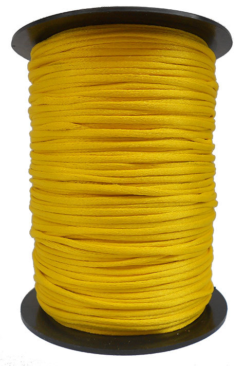 legatoria Cordoncino coda di topo, spessore 2,5mm Giallo sole, tinta unita. Prodotto italiano, MADE IN ITALY.