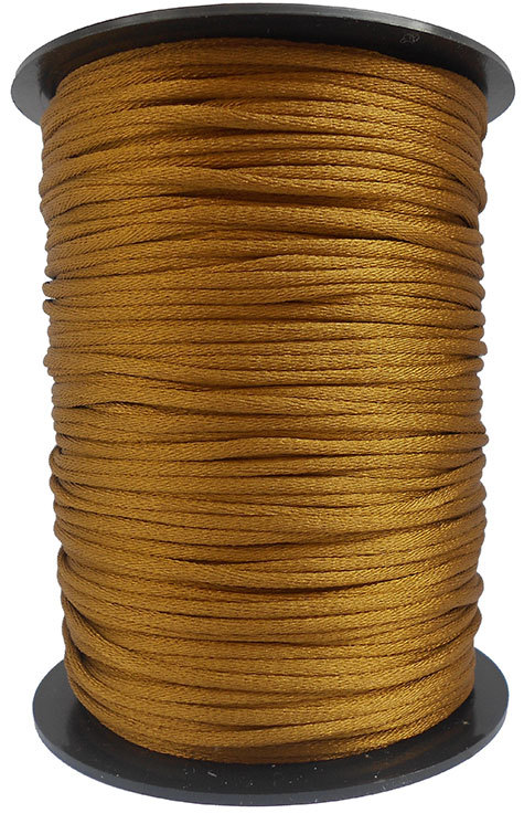 legatoria Cordoncino coda di topo, spessore 2,5mm Senape, tinta unita. Prodotto italiano, MADE IN ITALY.