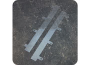 legatoria Fastener a 4 buchi, 280x25mm TRASPARENTE, in PVC rigido, lunghezza 280mmn. Interasse fori 80mm.