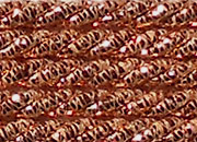 legatoria Cordone a 3 capi ritorto, spessore 3,5mm Argento antico, tinta unita, Cordoncino ideale per abbellimenti in campo sartoriale e il confezionamento di bomboniere, men�, libretti matrimonio. Prodotto italiano, MADE IN ITALY.