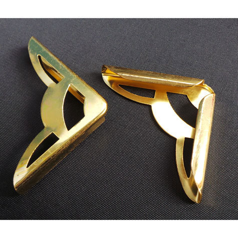 legatoria Angolino metallico similoro 35mm per lato, protegge copertine spesse fino a 5,5mm.