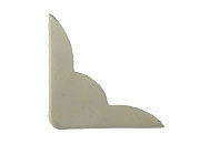 legatoria Angolino metallico bianco 22mm per lato, protegge copertine spesse fino a 4,5mm smm337