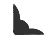 legatoria Angolino metallico nero 35mm per lato, protegge copertine spesse fino a 5,5mm smm105