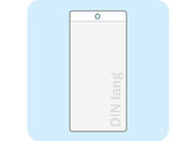 legatoria Busta U. foro. DIN 99x210mm TRASPARENTE, con lato sporgente e con foro da 5mm per lappensione, in PCV morbido da 180 micron, aperta sul lato corto. Formato esterno 115x220mm. Senza patella di chiusura LEG2057