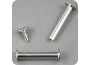 legatoria Vite sepolta ad incastro, 35mm NICHELATA.Per rilegatura. Lunghezza mm 35, testa diametro 10mm, fusto le due teste terminali sono lisce. Per lunghezza, si intende la distanza INTERNA tra le due teste, che corrisponde allo spessore del volume da rilegare.