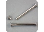 legatoria Vite sepolta ad incastro, 70mm NICHELATA.Per rilegatura. Lunghezza mm 70, testa diametro 10mm, fusto le due teste terminali sono lisce. Per lunghezza, si intende la distanza INTERNA tra le due teste, che corrisponde allo spessore del volume da rilegare.