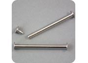 legatoria Vite sepolta ad incastro, 85mm NICHELATA.Per rilegatura. Lunghezza mm 85, testa diametro 10mm, fusto le due teste terminali sono lisce. Per lunghezza, si intende la distanza INTERNA tra le due teste, che corrisponde allo spessore del volume da rilegare.