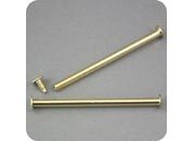 legatoria Vite sepolta ad incastro, 130mm OTTONATA.Per rilegatura. Lunghezza mm 130, testa diametro 10mm, fusto le due teste terminali sono lisce. Per lunghezza, si intende la distanza INTERNA tra le due teste, che corrisponde allo spessore del volume da rilegare leg2654