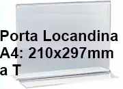 legatoria PortaLocandinaPlexiglass, DaTavoloBifacciale, A4orizzontale, 210x297mm leg2222.