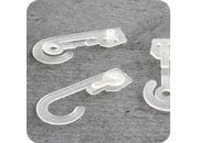 legatoria Gancio con fascetta richiudibile TRASPARENTE. misure: 53x24 mm leg2224