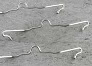 legatoria Ancoraggio per profili a soffitto con occhiello.19x19mm, zincato. in filo di acciaio, spessore 1,5mm leg2228