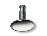 legatoria Olgo maschio di rivetto a doppia testa, altezza sottotesta 9mm NICHELATO, diametro base 11mm, base chiusa bombata LEG2231