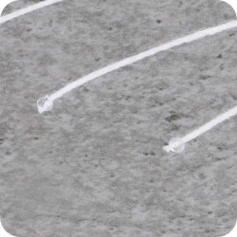 legatoria Stringhe in cotone, 80 mm BIANCO. Due perle trasparenti alle estremit� del filo bianco.