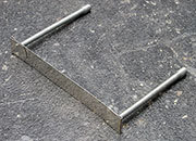 legatoria Fastener a molla doppia da assemblare con codice leg1031. 90x12mm montata su piastra di base, lunghezza spirale di 60mm.