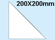 legatoria Tasca triangolare autoadesiva, 200x200mm leg2275.