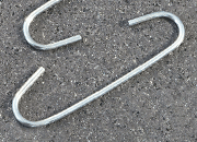 legatoria Gancio metallico a C 62 mm ZINCATO. In acciaio leg2289