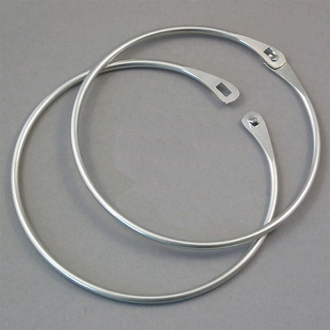 legatoria Anello apribile metallo NICHELATO 120mm NICHELATO. Diametro interno: 120mm.