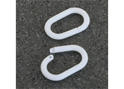 legatoria Anelli apribili in plastica 22mm BIANCO, OVALE, interno: 10x20mm, esterno: 17x27mm, spessore filo: 2,8mm leg2292