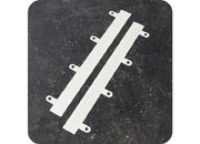 legatoria File Strip, Striscia perforata autoadesiva per archiviazione a 4 buchi, 280x25mm BIANCO, in PVC rigido, lunghezza 280mm. Interasse fori 80mm.